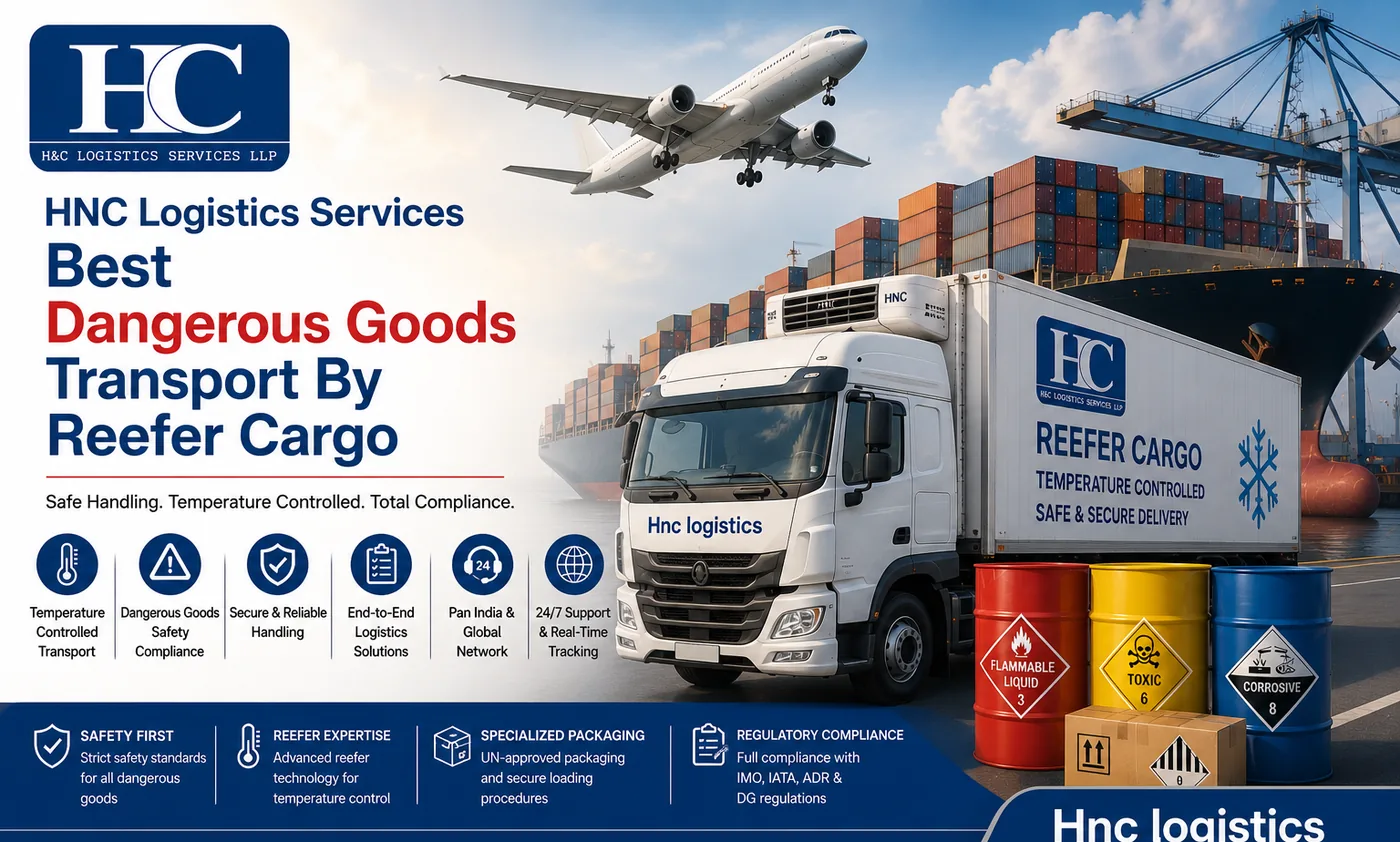 Dangerous goods transport using reefer cargo