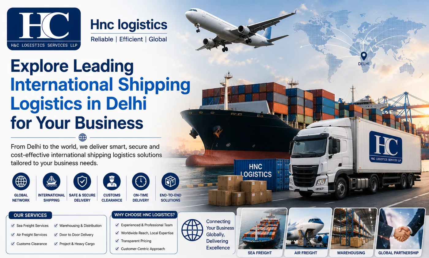 International shipping logistics in Delhi